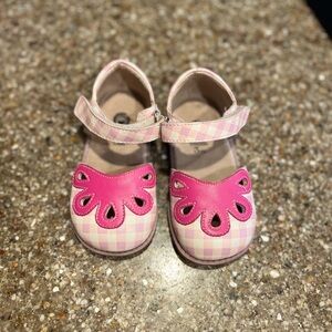 Livie & Luca Pink Plaid Kids Shoes